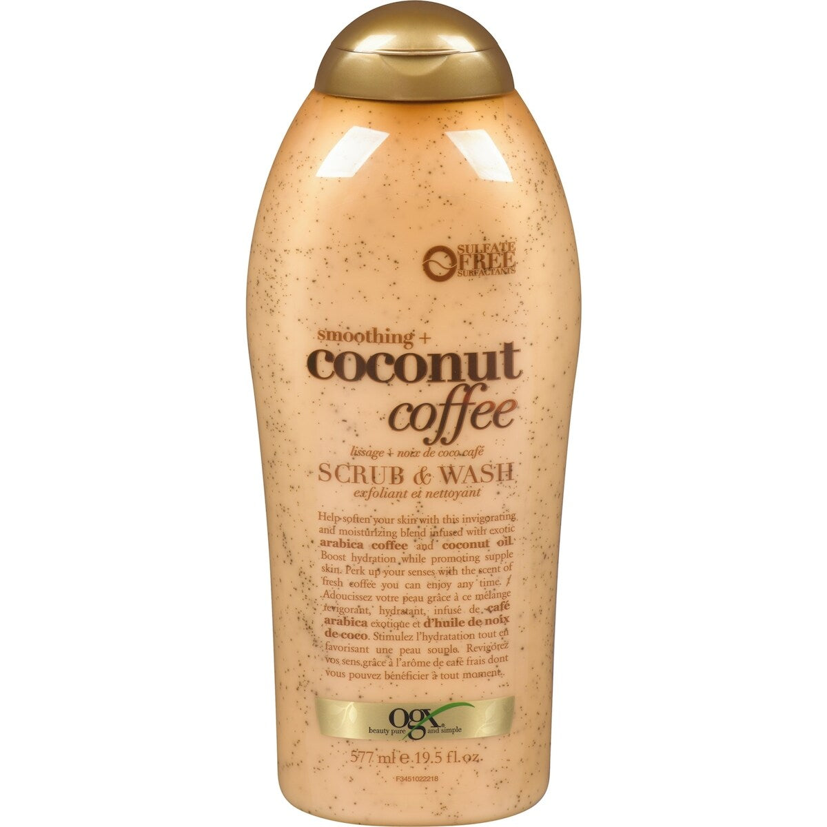 Exfoliant et nettoyant lissage + moix de coco et café