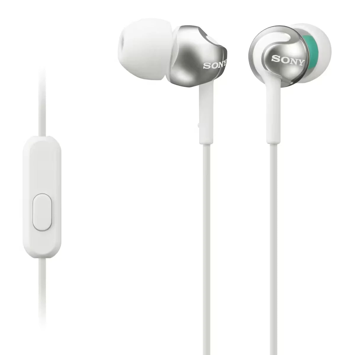 Écouteurs intra-auriculaires MDREX110AP/W avec microphone (blanc)
