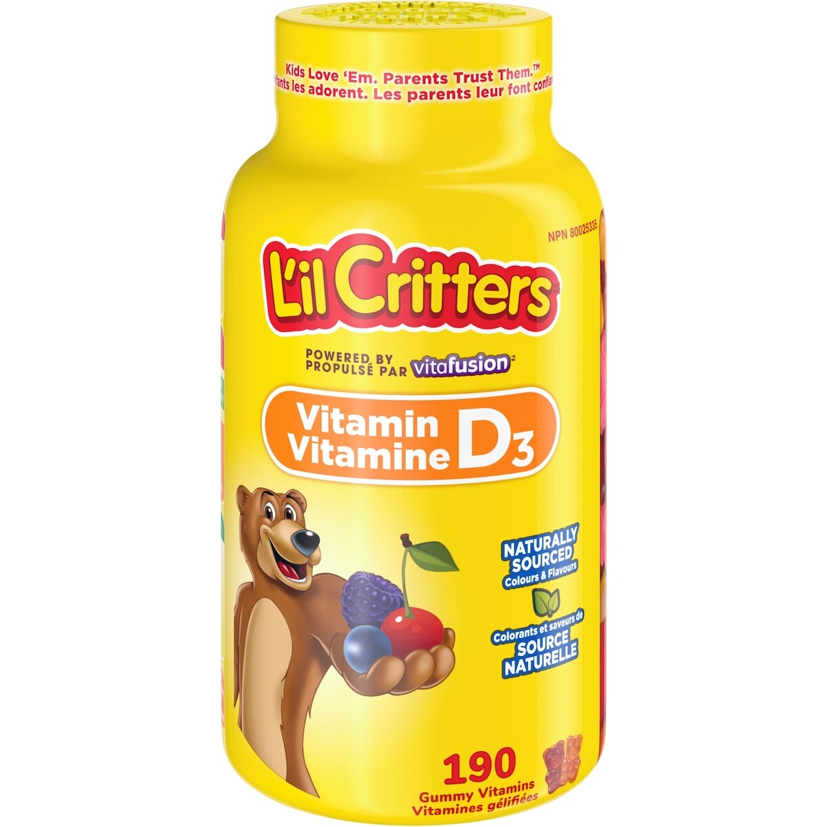 Vitamines Gélifiées, Vitamine D3, 190 CT