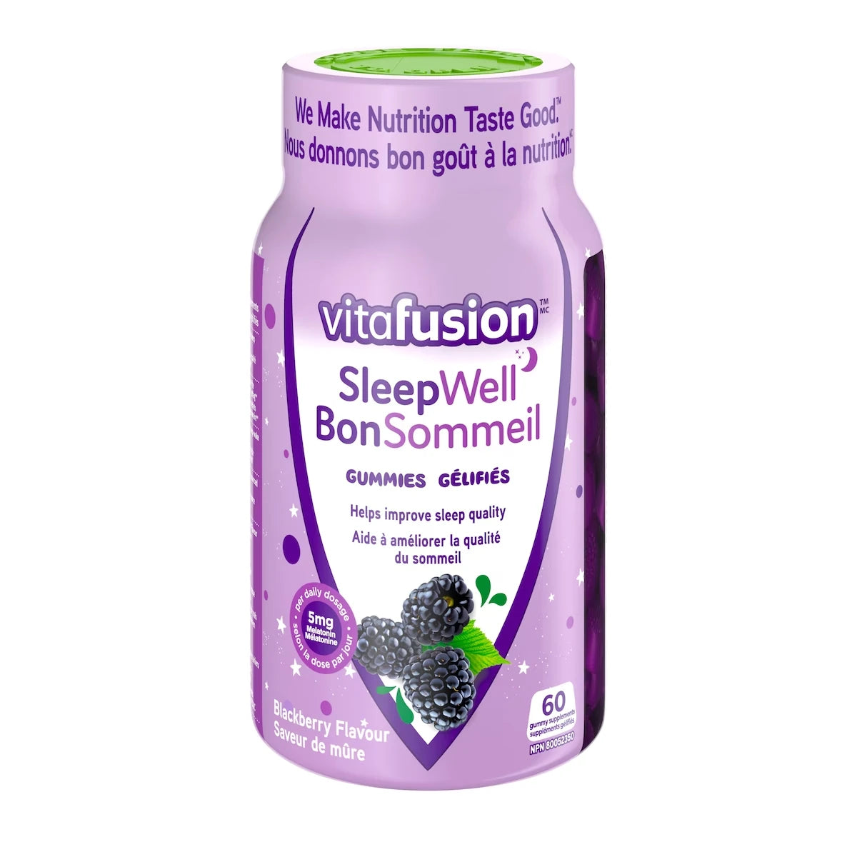 Suppléments gélifiés Sleepwell avec mélatonine