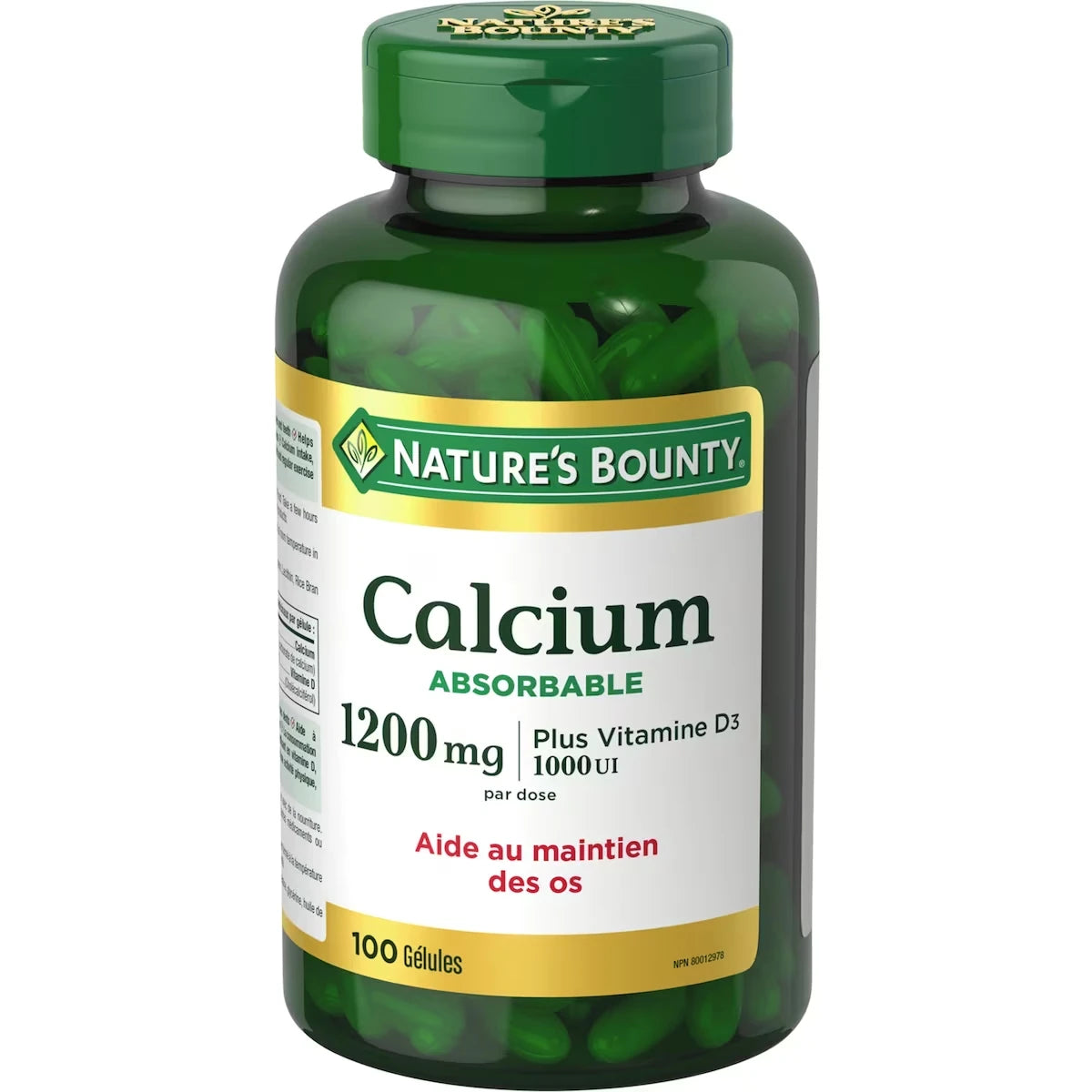 Calcium absorbable 1200 mg avec vitamine D3