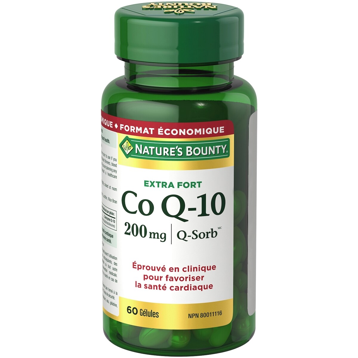 Nature’S Bounty Co Q-10 Extra-Fort 200 Mg Supplément Favorise La Santé Cardiaque Multicolore Élules