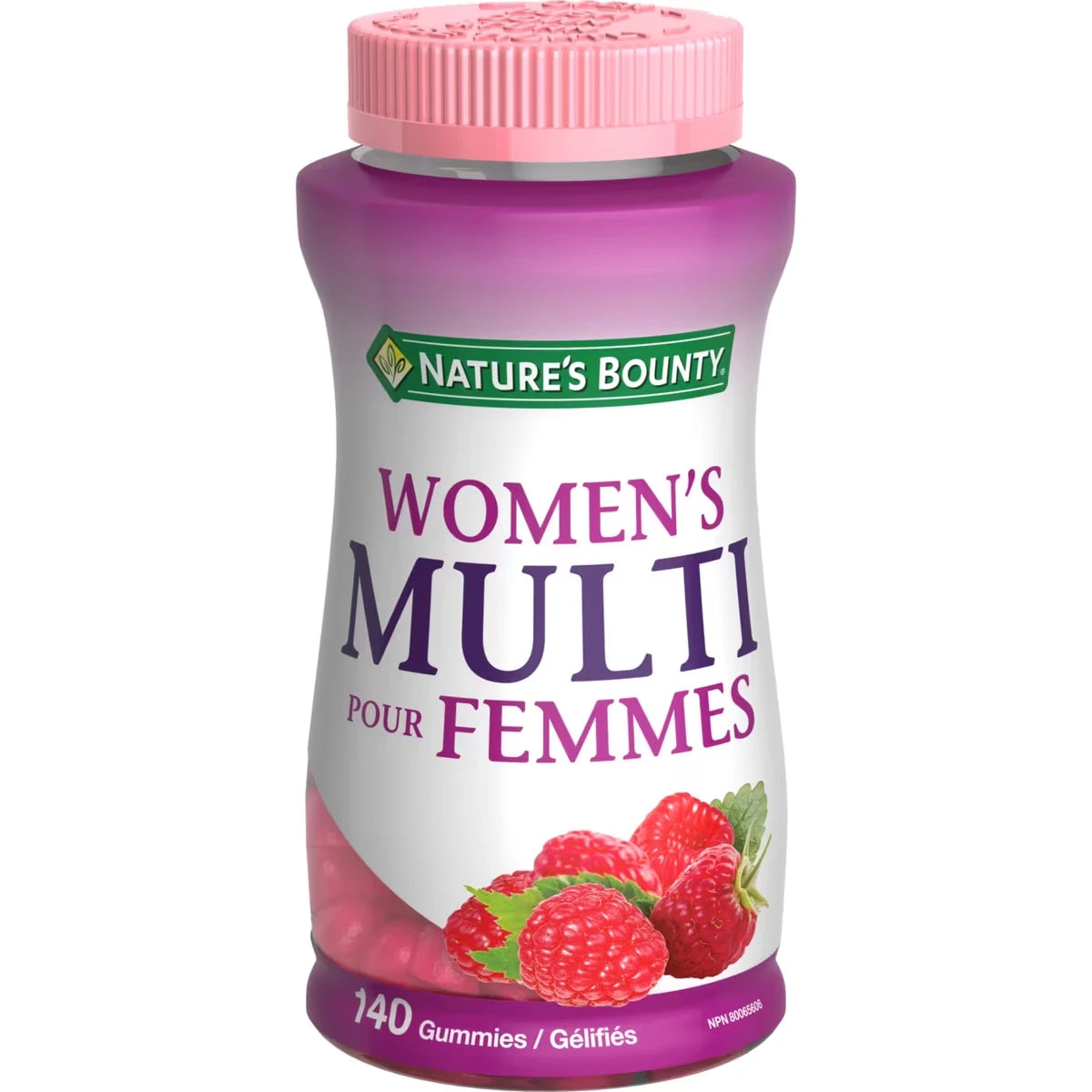 Multivitamines pour femmes, supplément, framboise