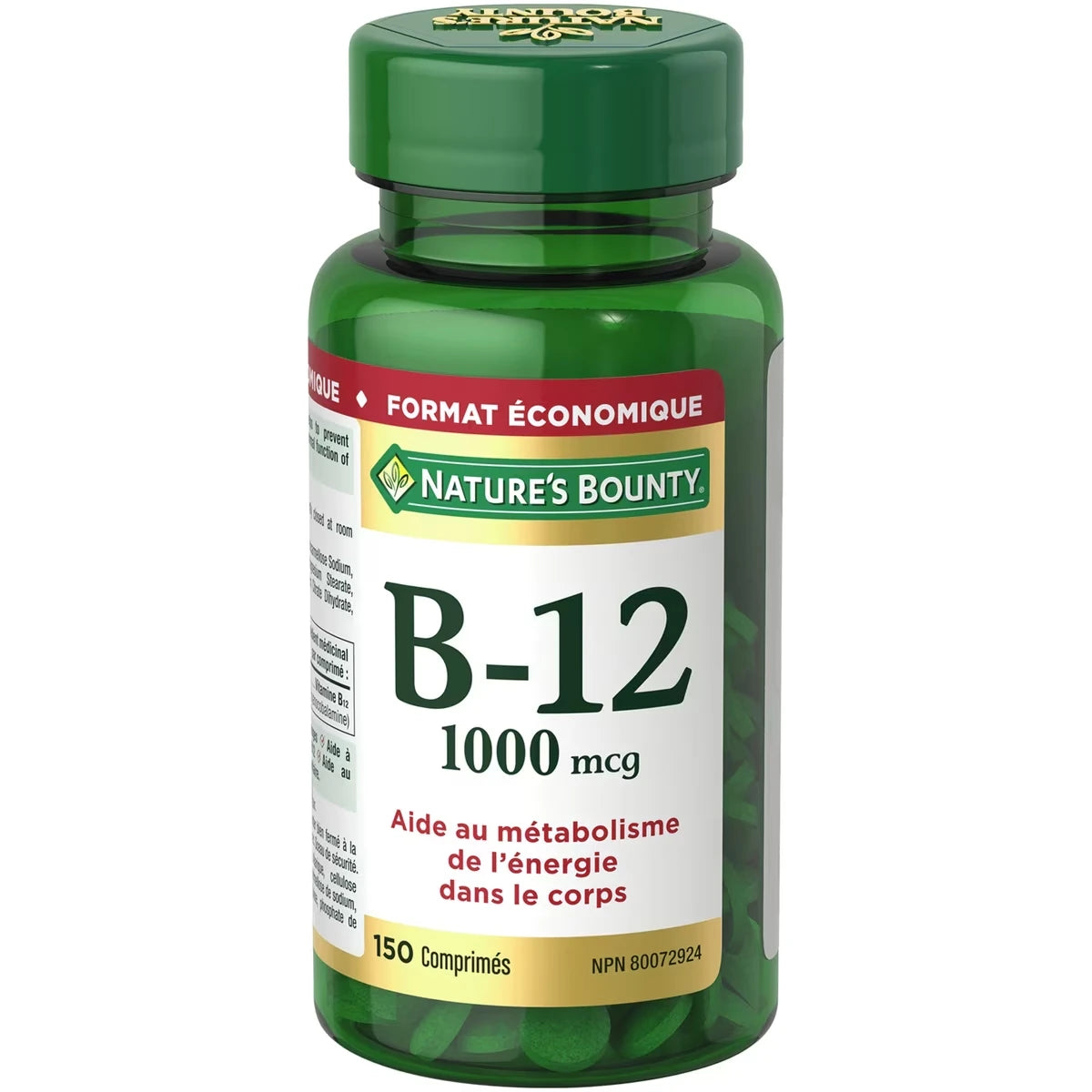 Vitamine B-12 1000 mcg Format économique
