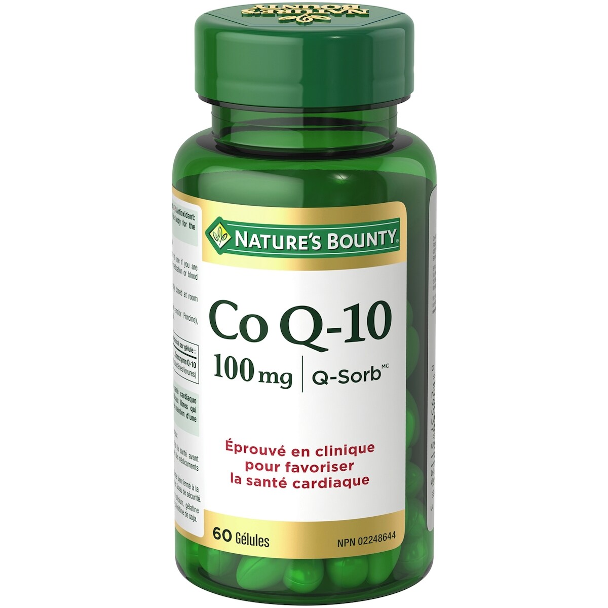 Nature’S Bounty Co Q10 100 Mg Supplément Favorise La Santé Cardiovasculaire Élules