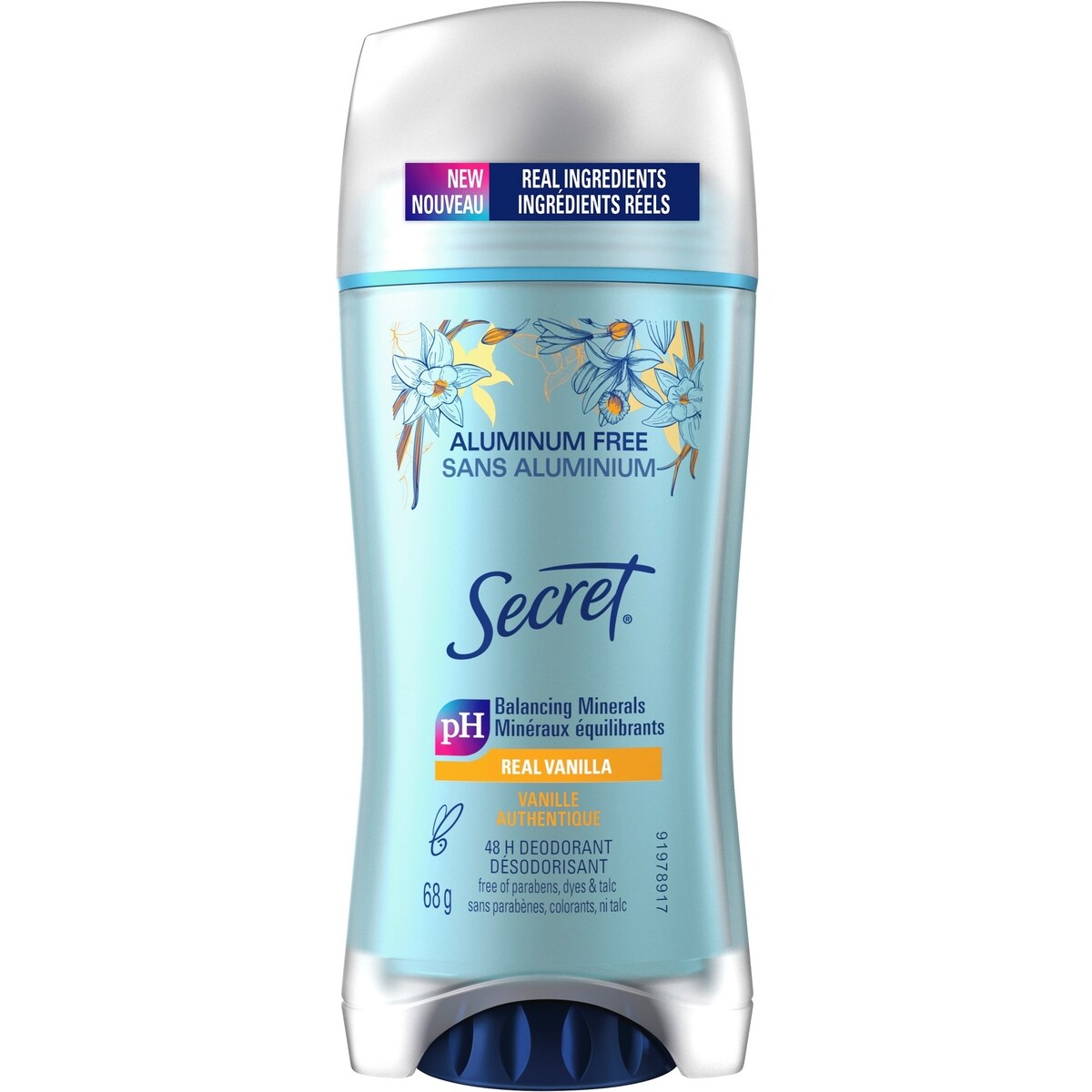 – Désodorisant sans aluminium, Vanille – 68 g