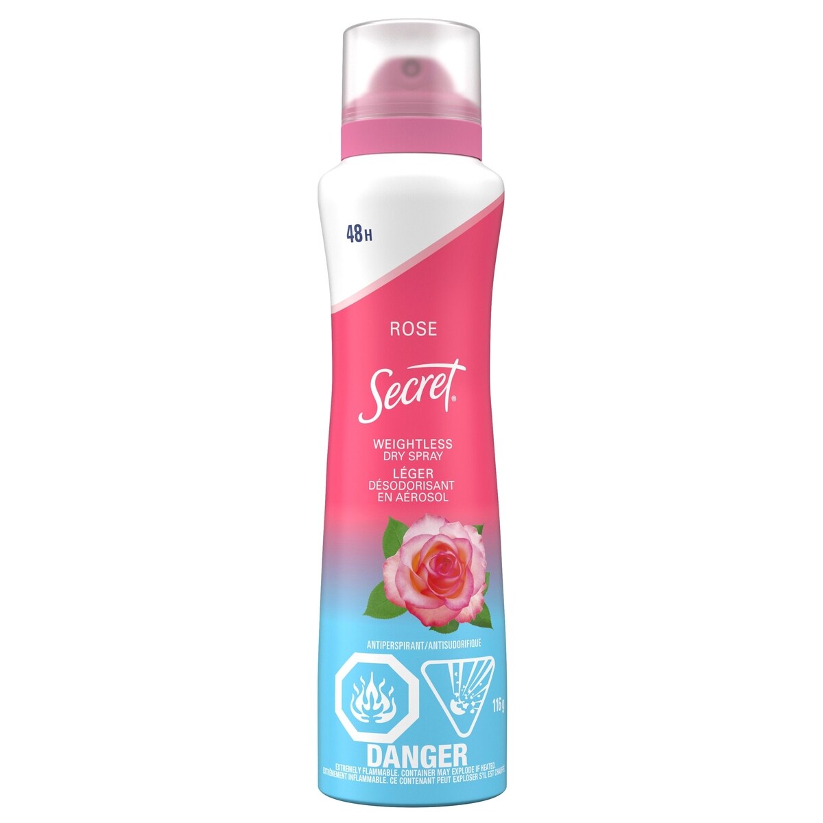 – Désodorisant antisudorifique en vaporisateur, Rose sauvage + Huile d’argan – 116 g