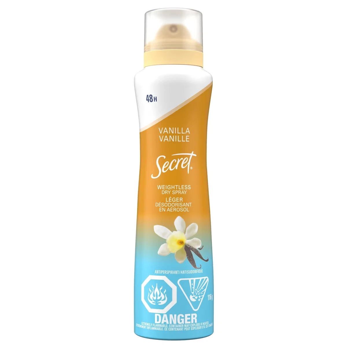 – Désodorisant antisudorifique en vaporisateur, Vanille + Huile d’argan – 116 g
