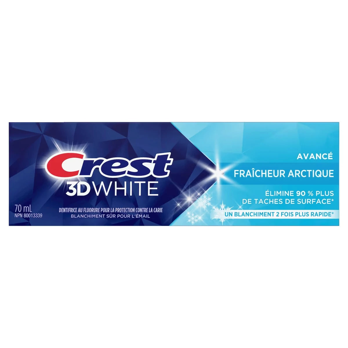 Dentifrice blanchissant 3D White Avancé, Fraîcheur arctique, 70 mL