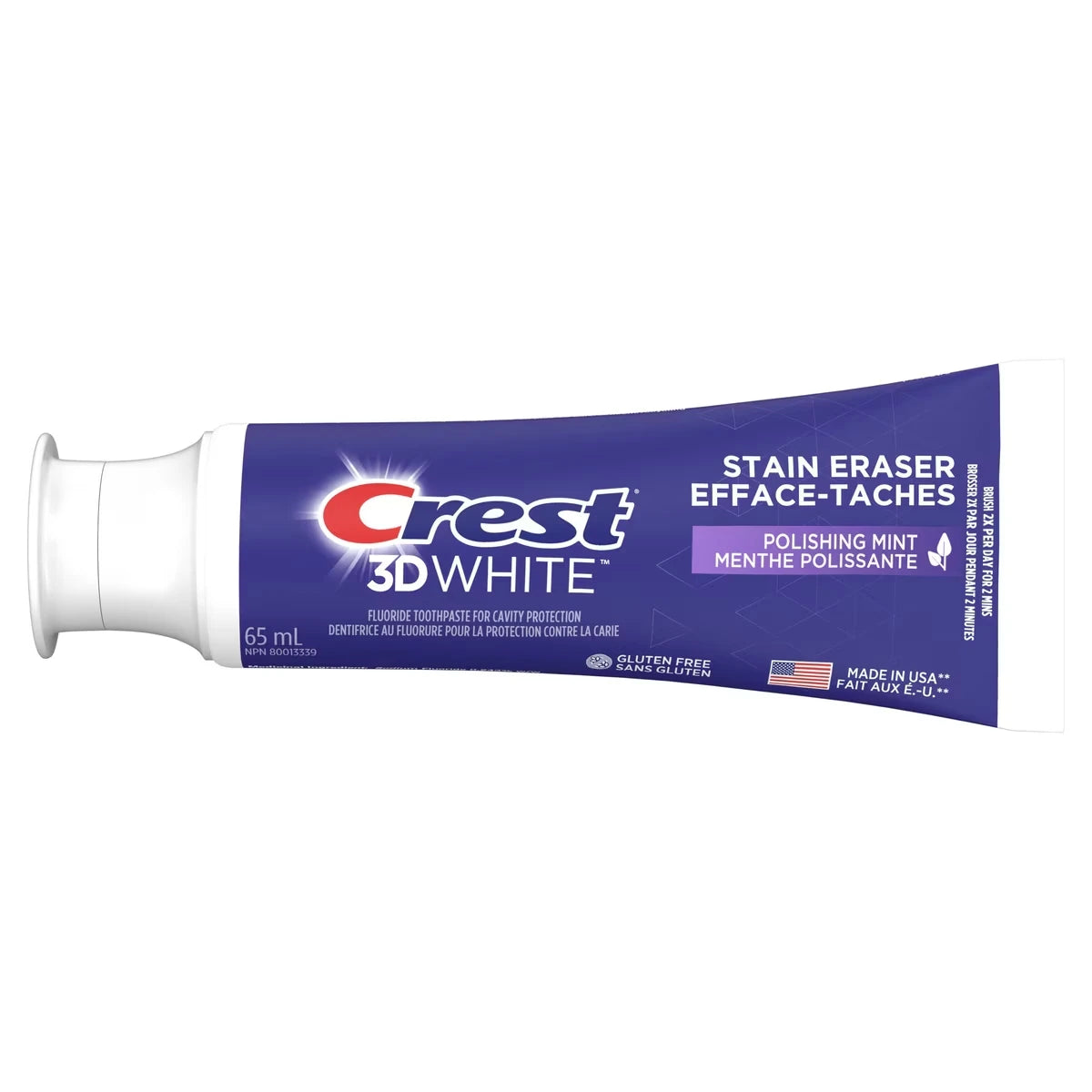 Dentifrice blanchissant 3D White Efface-taches, Menthe polissante, 65 mL