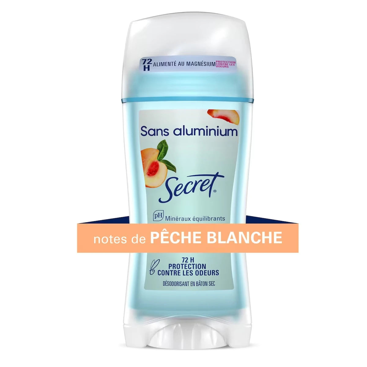 Antisudorifique et désodorisant invisible en bâton Secret Thérapeutique, Pêche blanche