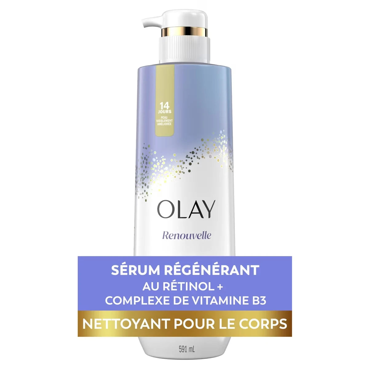 Nettoyant pour le corps ravivant et purifiant de nuit avec vitamine B3 ET rétinol