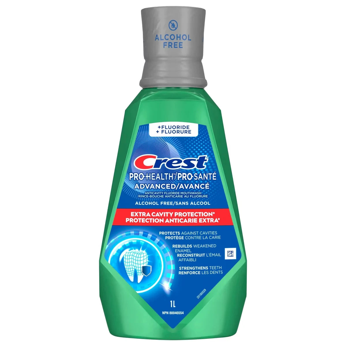 Rince-bouche Crest Pro-Santé Avancé Protection anticarie maximale, menthe douce