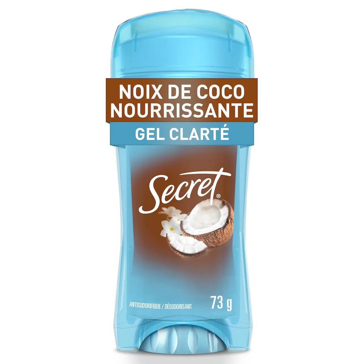 Antisudorifique et désodorisant pour femmes gel clarté Fraîcheur, parfum Noix de coco, 73&nbsp;g