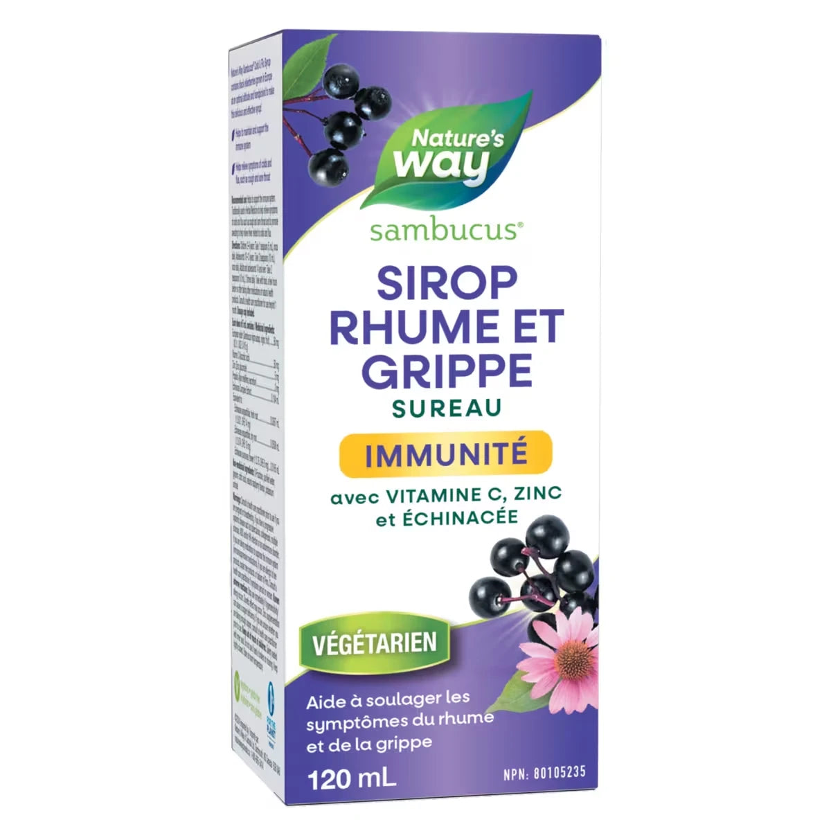 Sirop Rhume et Grippe Sambucus Immunité