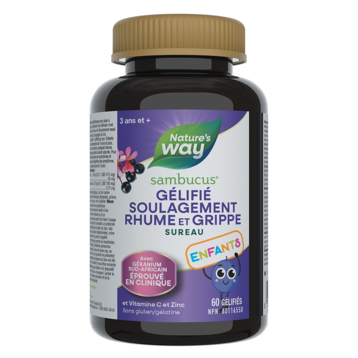 Gélifié Sambucus Soulagement Rhume et Grippe - Enfants