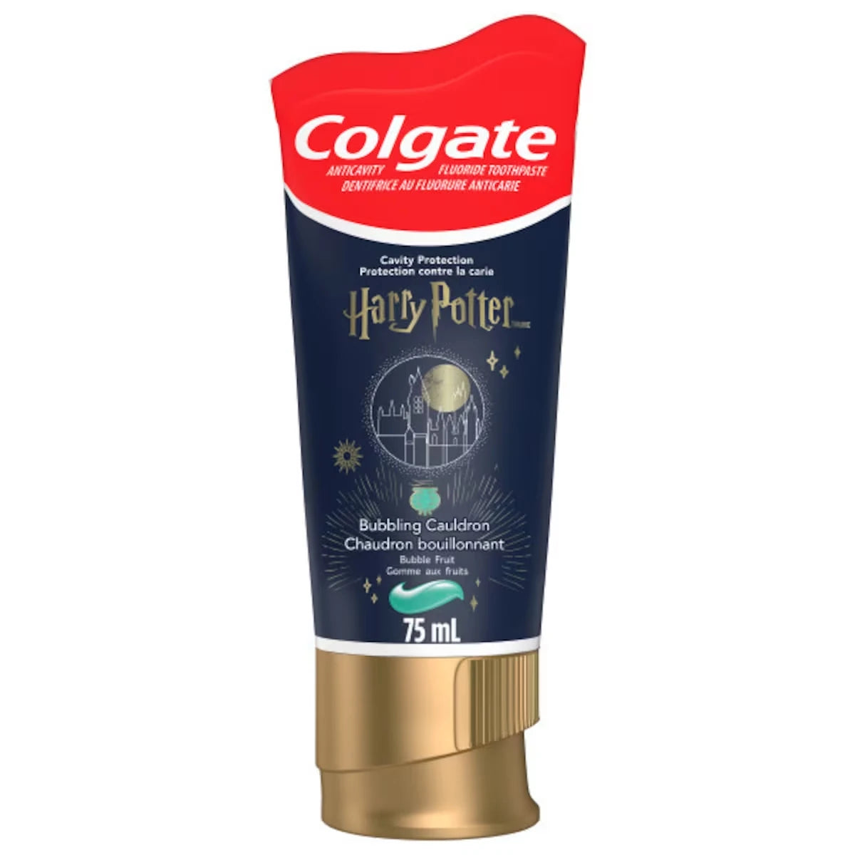 Dentifrice au fluorure Harry Potter pour enfants, Gomme à bulles