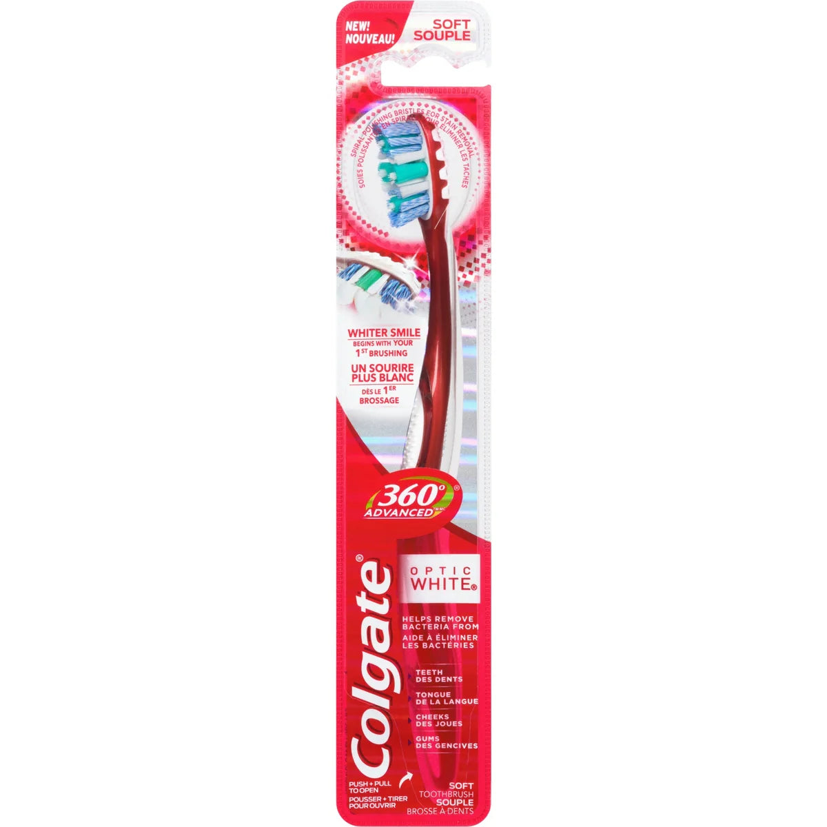 Brosse à dents souple 360 Advanced Optic White