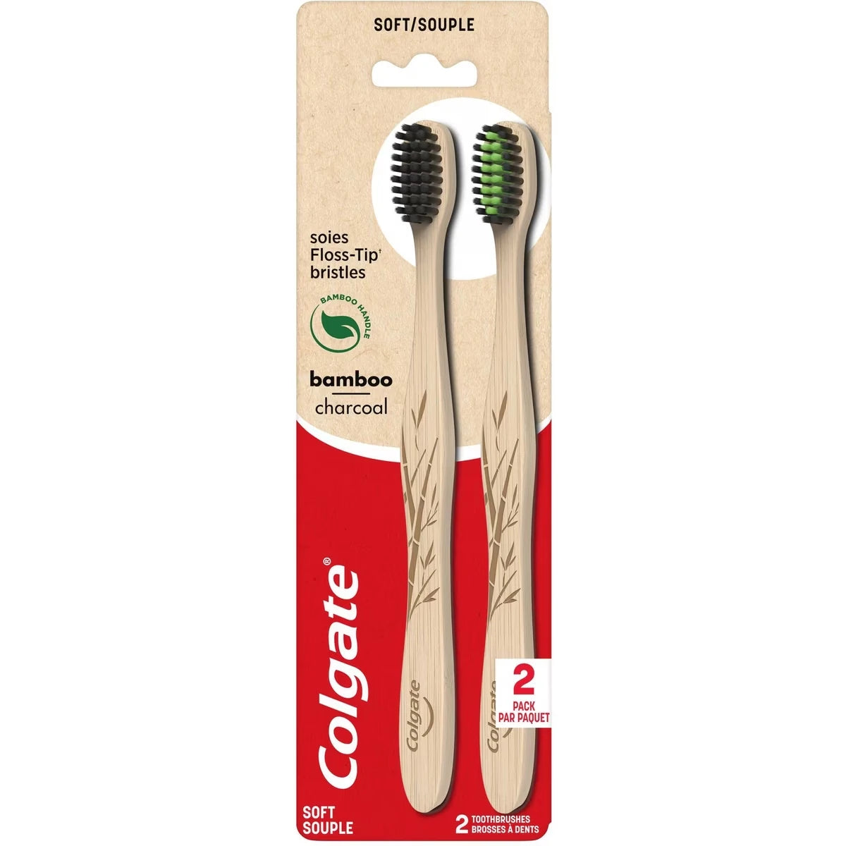 Brosse à dents souple Colgate Bamboo Charcoal