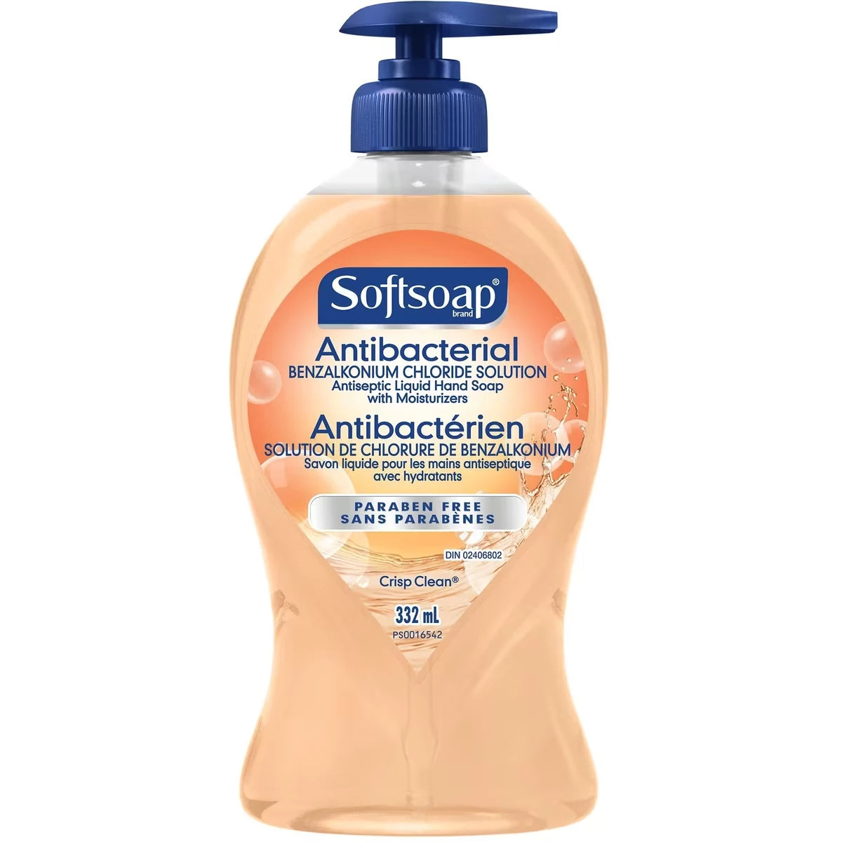 Pompe de savon liquide pour les mains Antibactérien Propreté fraîche, 332 mL