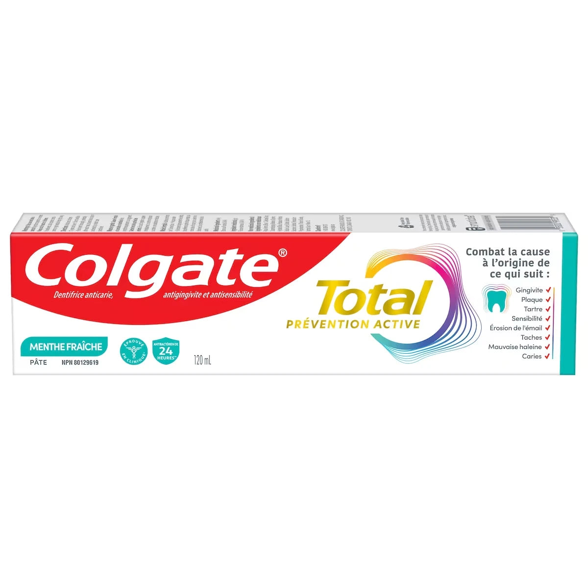 Total Prevention Active Dentifrice Menthe Fraîche