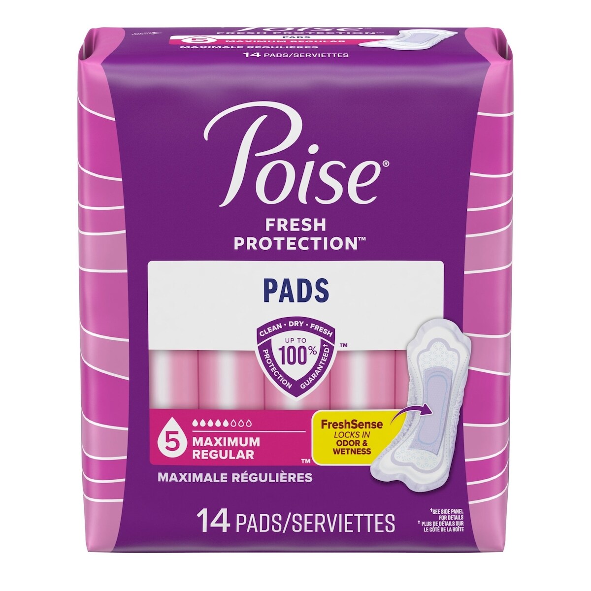 Serviettes Pour Incontinence, Absorption Maximale, Longueur Ordinaire