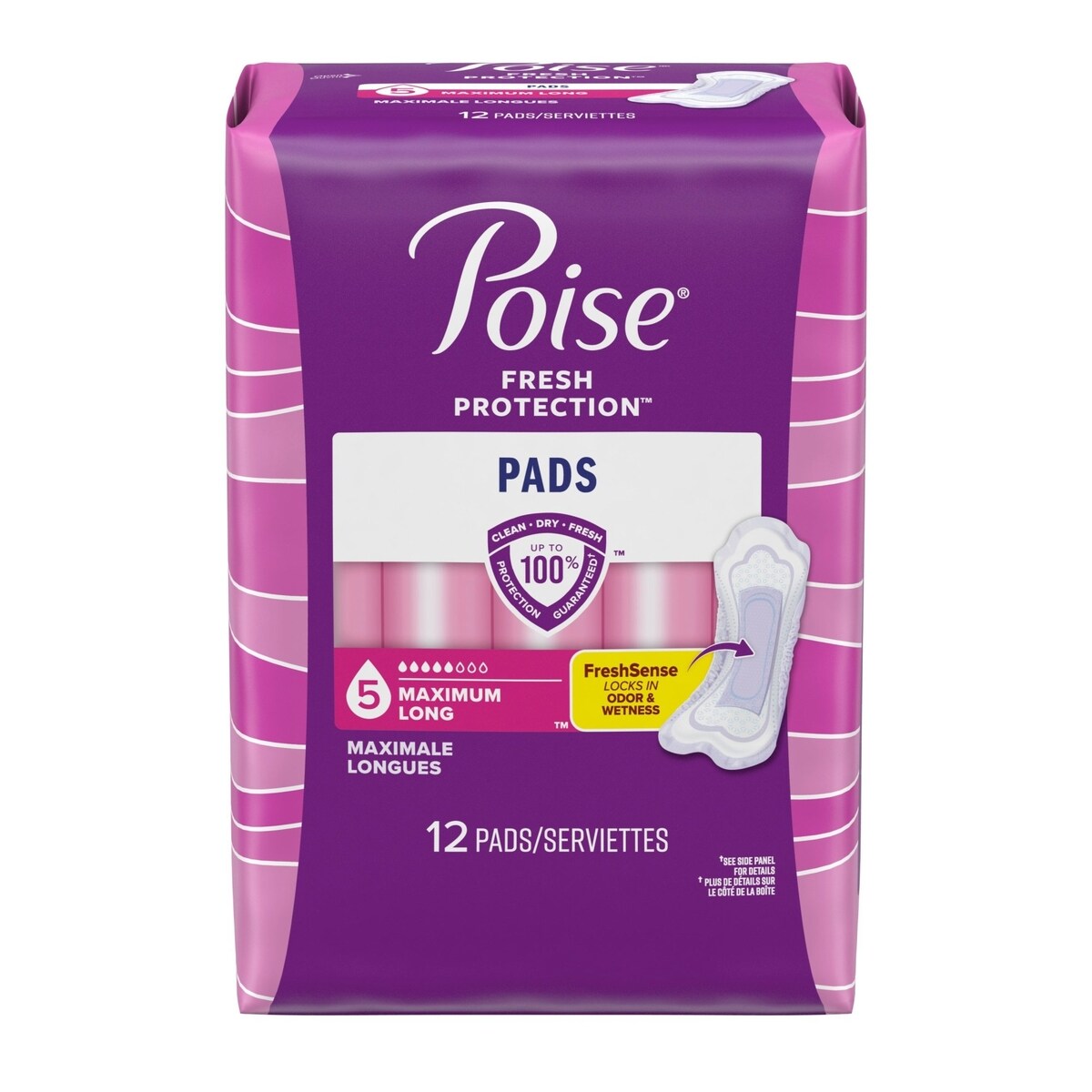 Serviettes Pour Incontinence, Absorption Maximale, Longues