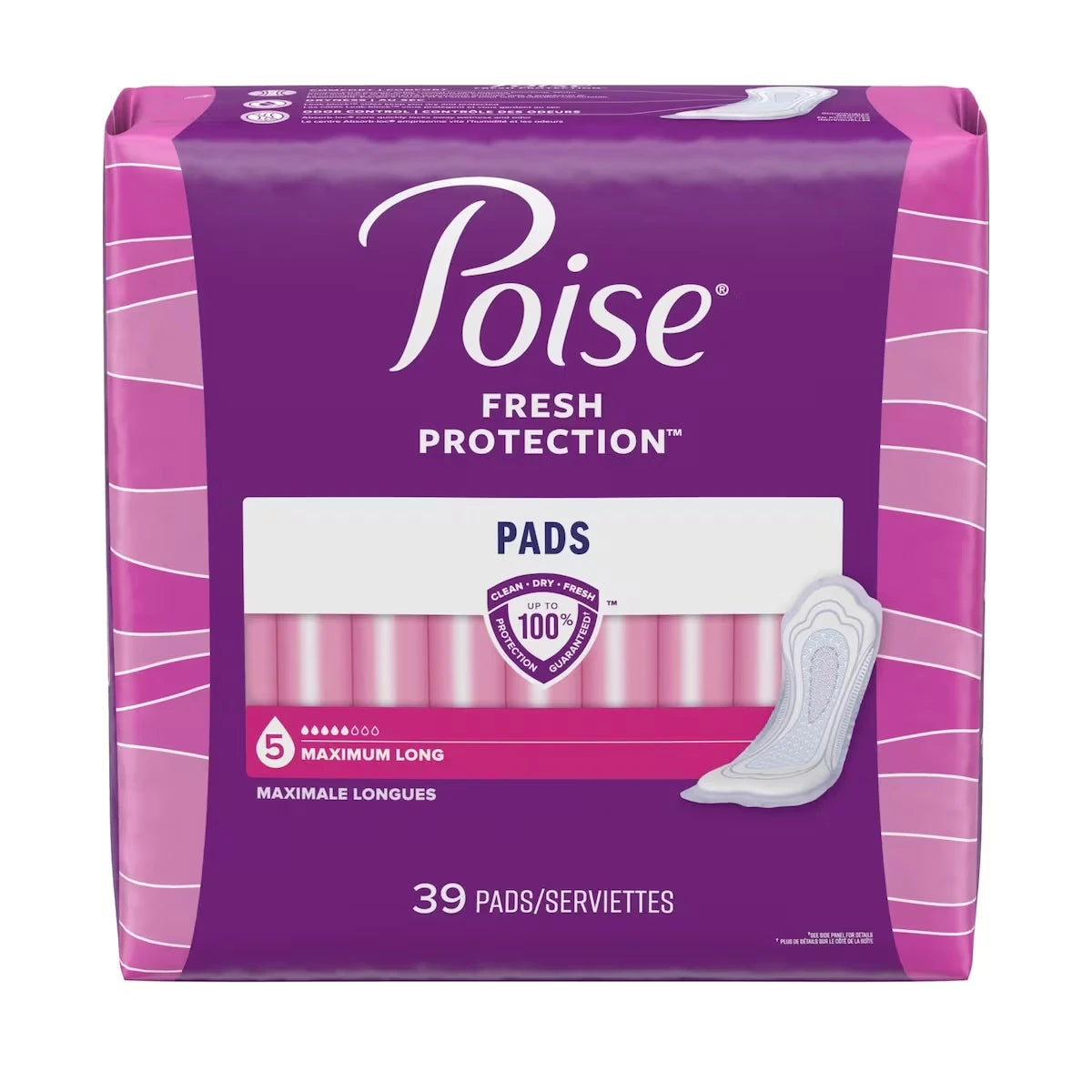 Serviettes Pour Incontinence, Absorption Maximale, Longues