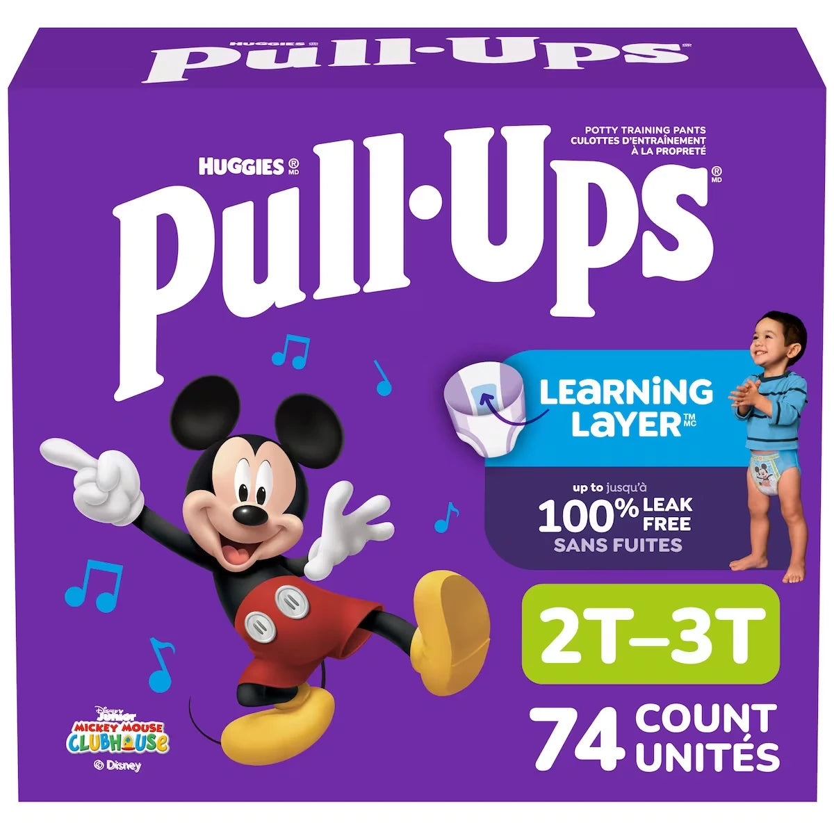 Sous-vêtements d’entraînement Pull-Ups pour garçons, 2T-3T (16 à 34 lb)