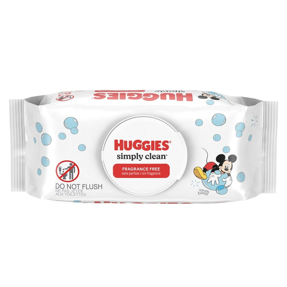 Lingettes Pour Bébés Simply Clean, Non-Parfumées, Emballage Souple, À Couvercle Rabattable