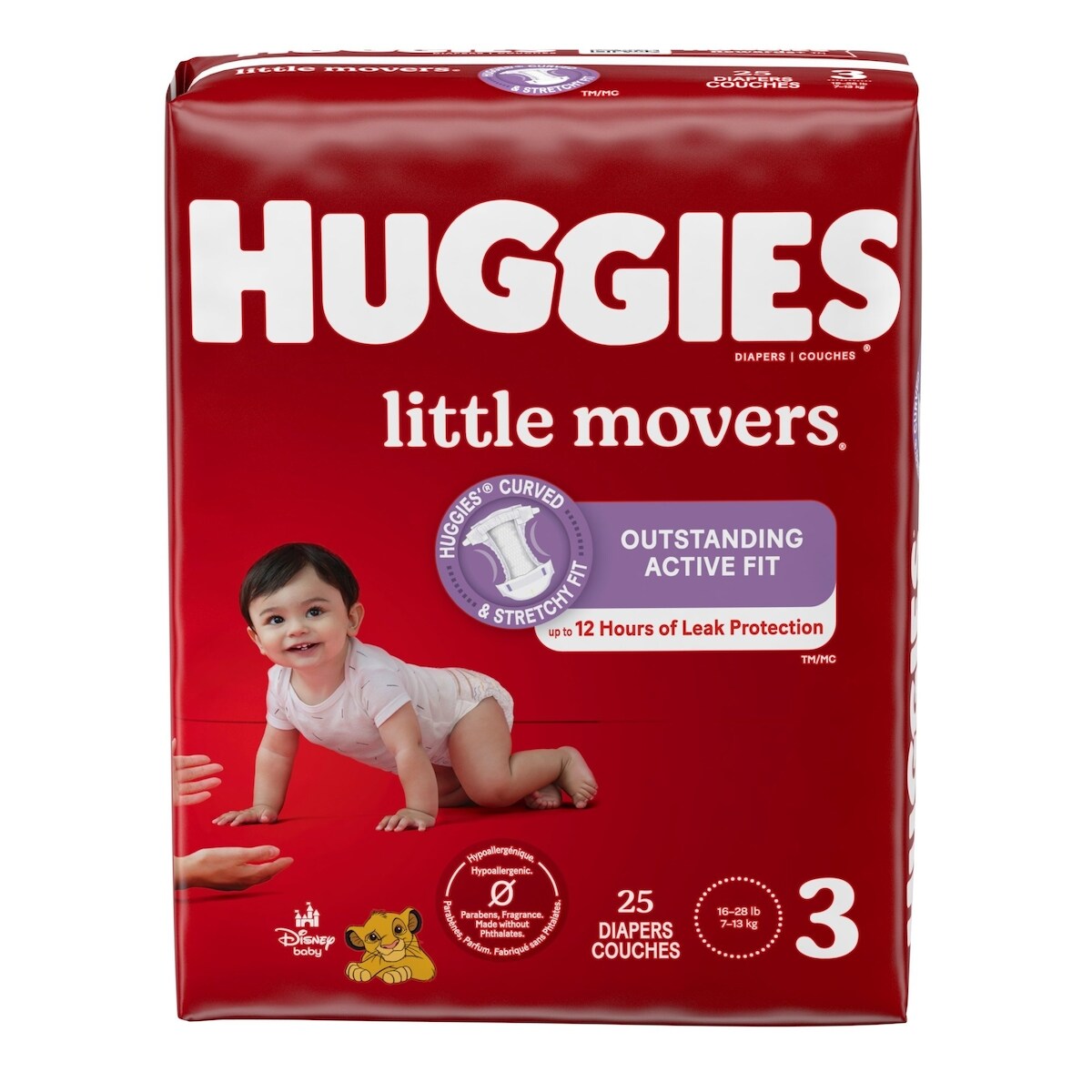 Couches Little Movers, Taille 3