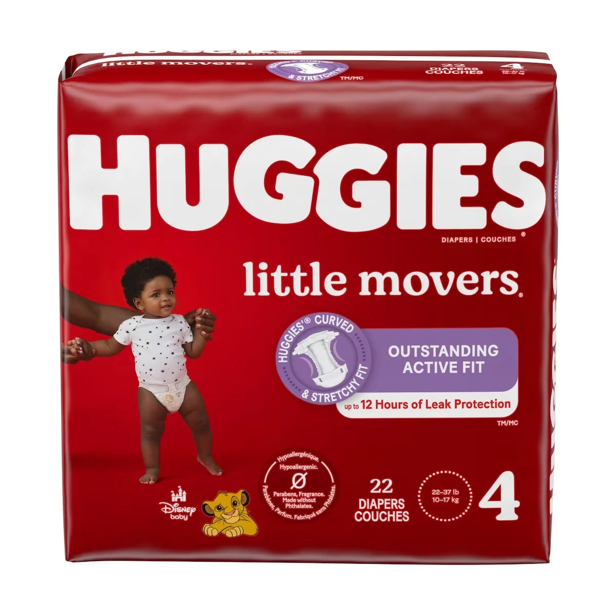Couches Little Movers, Taille 4