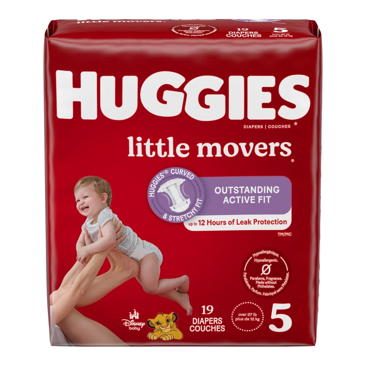 Couches Little Movers, Taille 5