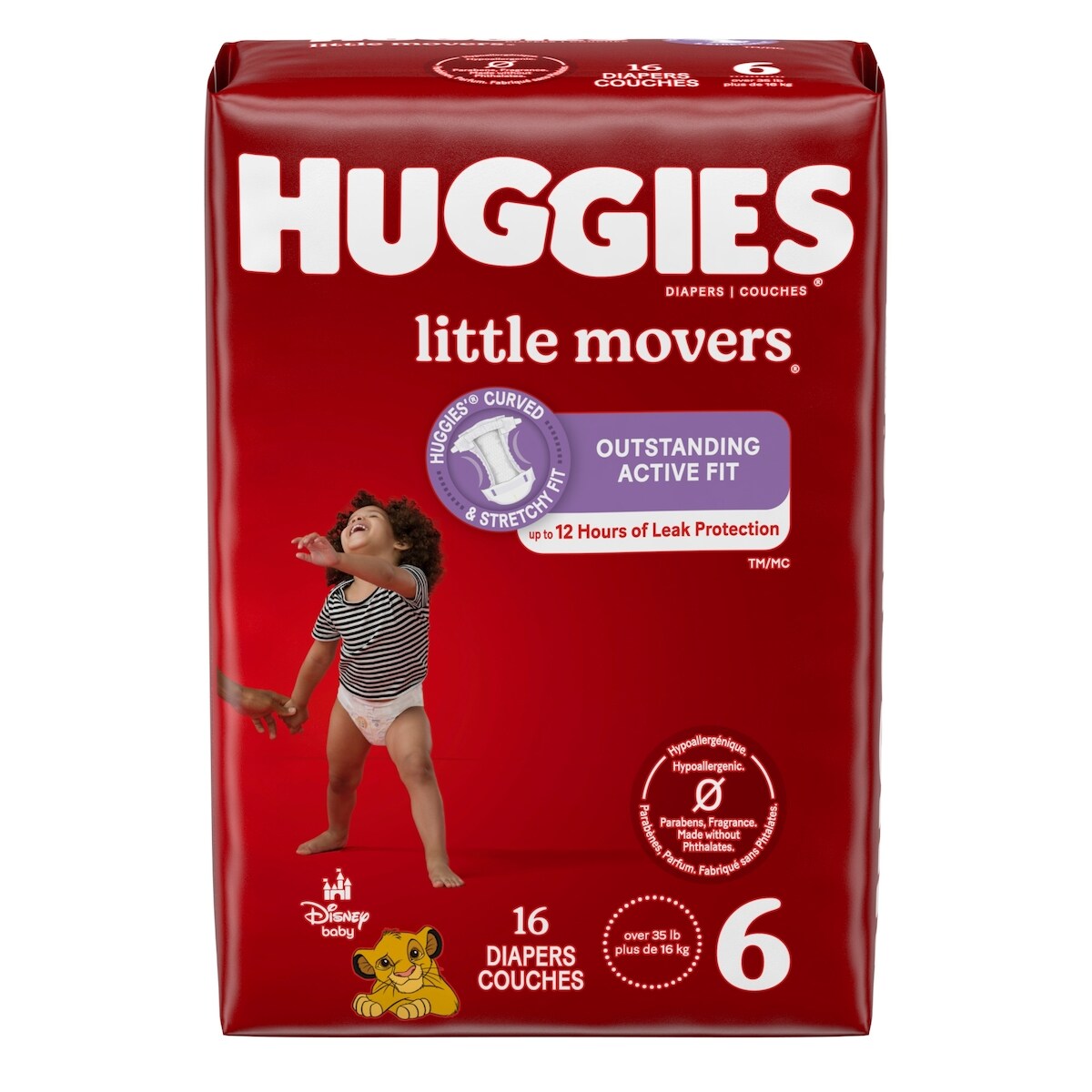 Couches Little Movers, Taille 6