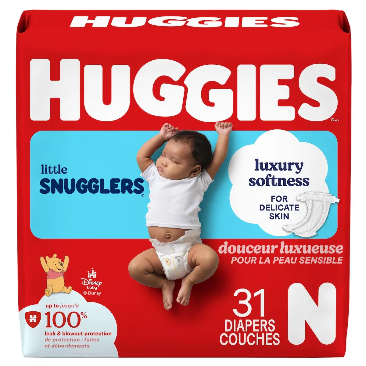 Couches pour bébés  Little Snugglers, taille Nouveau-né (jusqu’à 4,5 kg [10 livres])