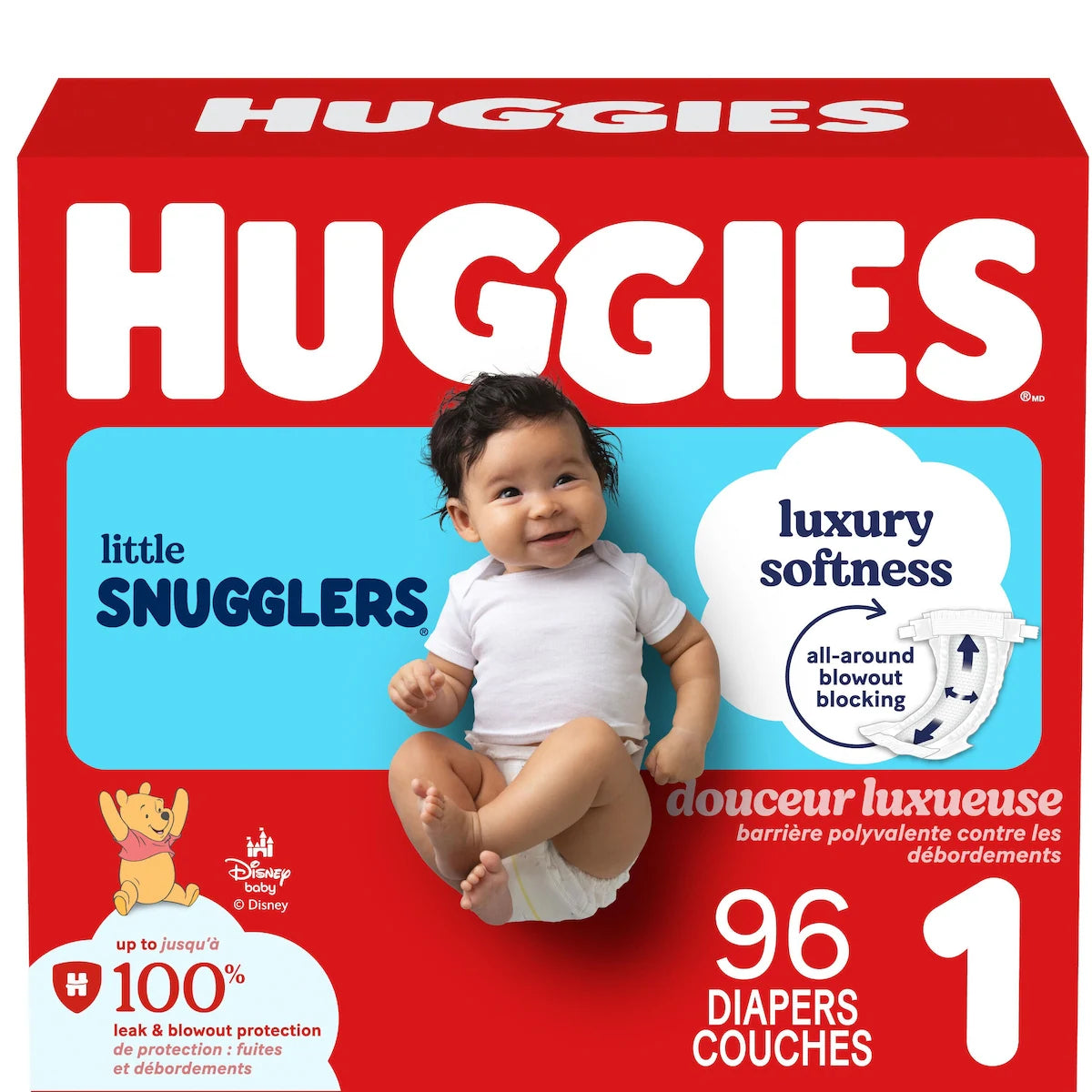 Couches pour bébés  Little Snugglers, taille 1 (4 à 6 kg [8 à 14 livres])