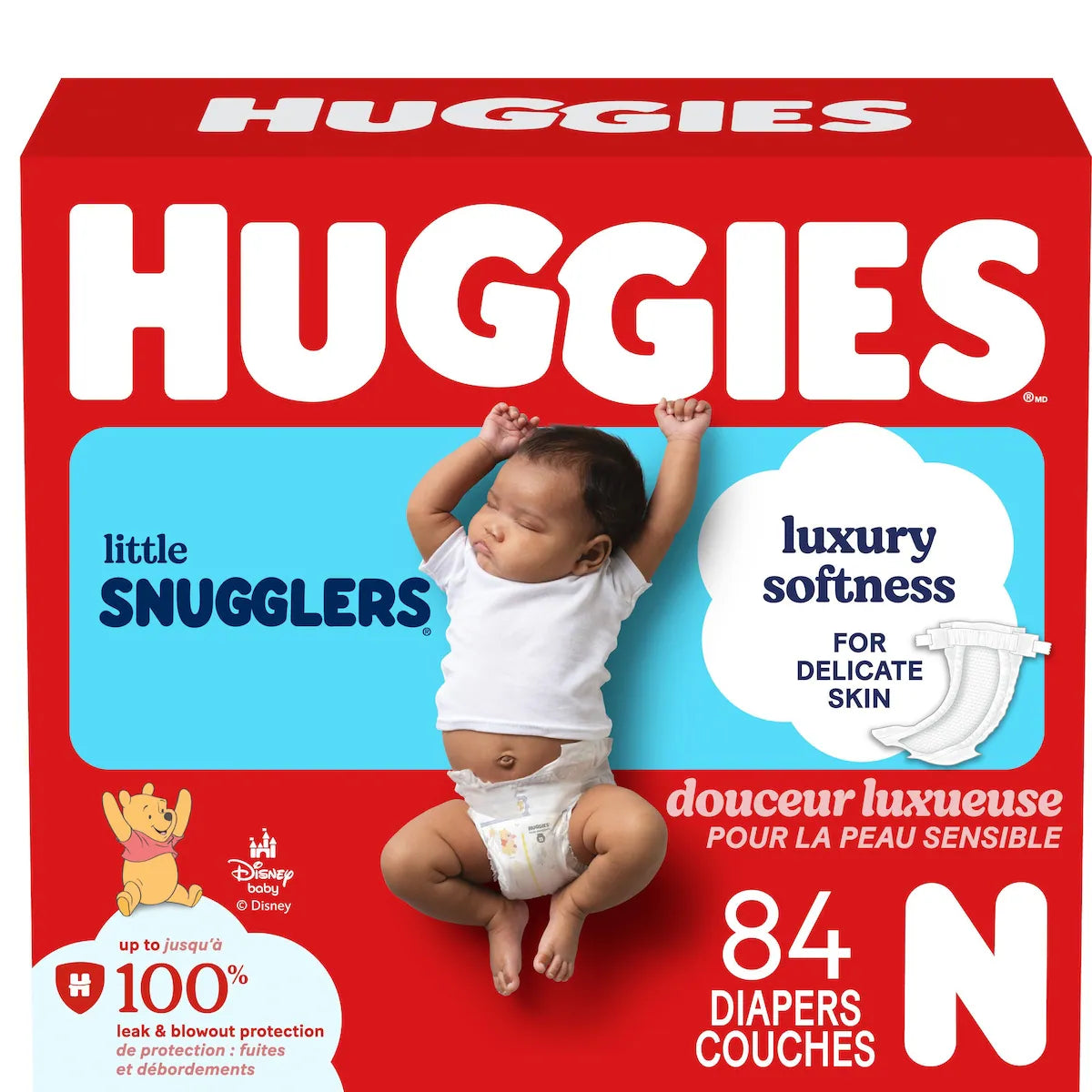 Couches pour bébés  Little Snugglers, taille Nouveau-né (jusqu’à 4,5 kg [10 livres])