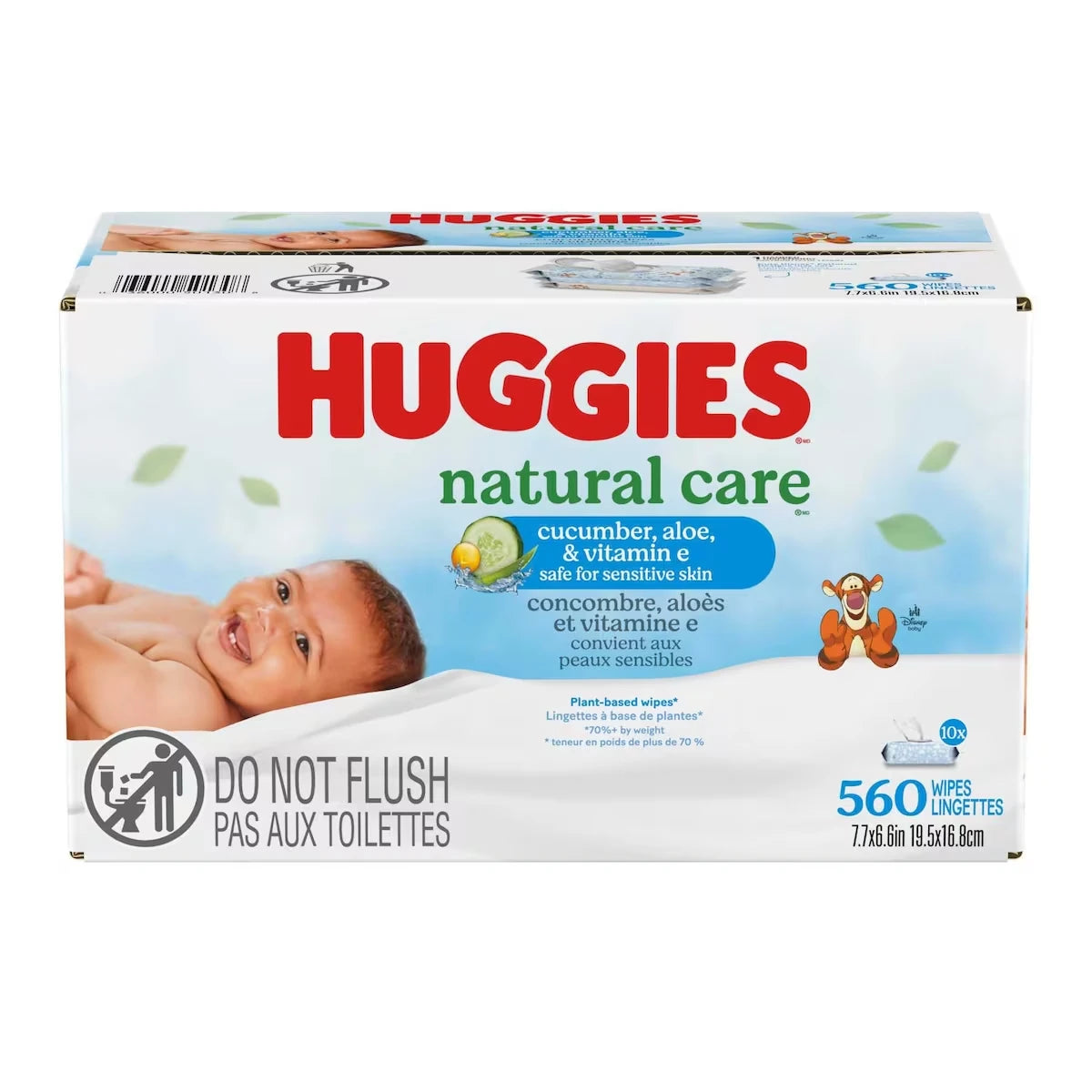 Lingettes pour bébés  Natural Care Refreshing, PARFUMÉES, 10 emballages à couvercle rabattable