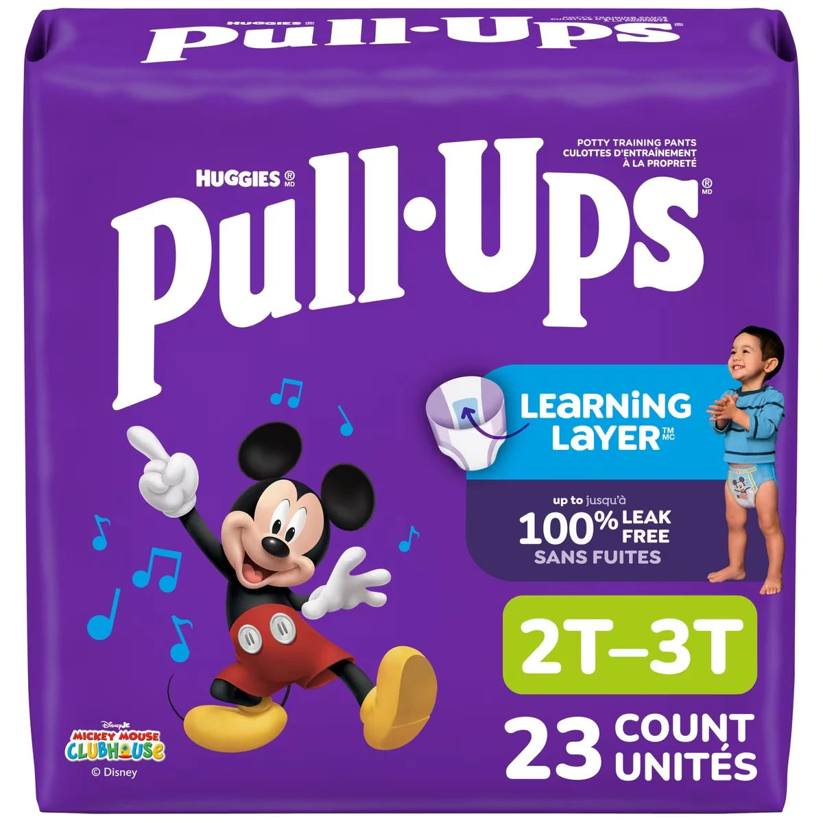 Sous-vêtements d’entraînement Pull-Ups pour garçons, 2T-3T (16 à 34 lb)