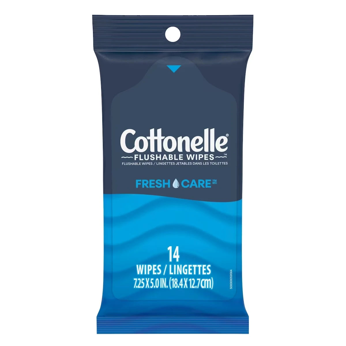 Lingettes humides jetables dans les toilettes Fresh Care pour déplacements, lingettes humides pour adultes