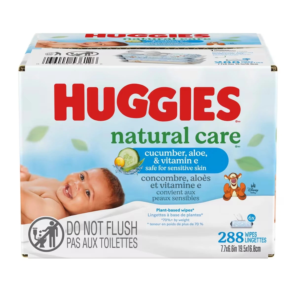 Lingettes Pour Bébés Natural Care Refreshing, Parfumées, 6 Emballages À Couvercle Rabattable