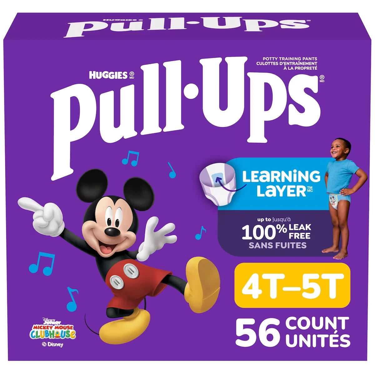 Sous-vêtements d’entraînement Pull-Ups pour garçons, 4T-5T (38 à 50 lb)