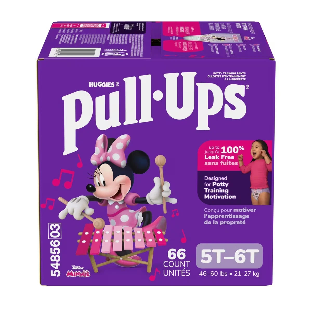 Sous-vêtements d’entraînement  pour filles, 5T-6T (22,5 kg+ [50 livres+]), 66 sous-vêtements