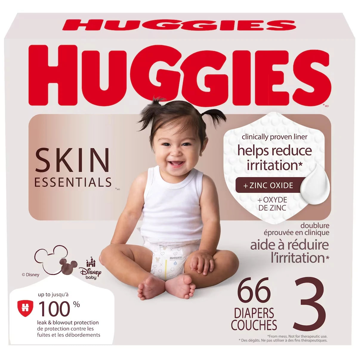 Couches pour bébés  Skin Essentials, taille 3 (7 à 13 kg [16 à 28 lb)