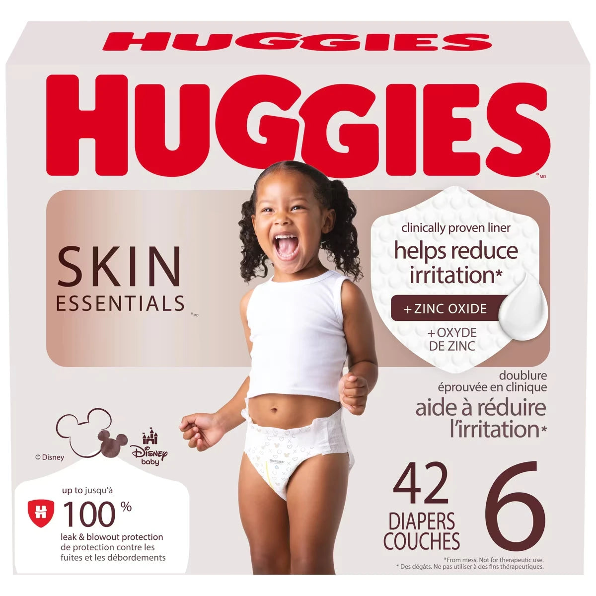Couches pour bébés  Skin Essentials, taille 6 (plus de 35 lb)