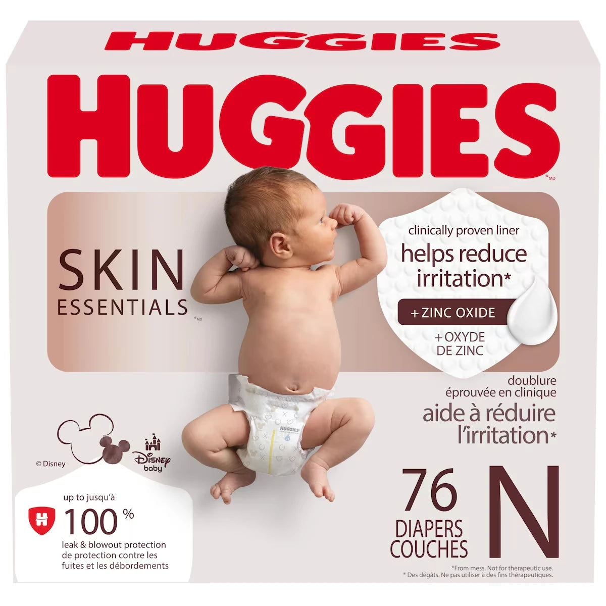 Couches pour bébés  Skin Essentials, taille Nouveau-né (6-9 lb)
