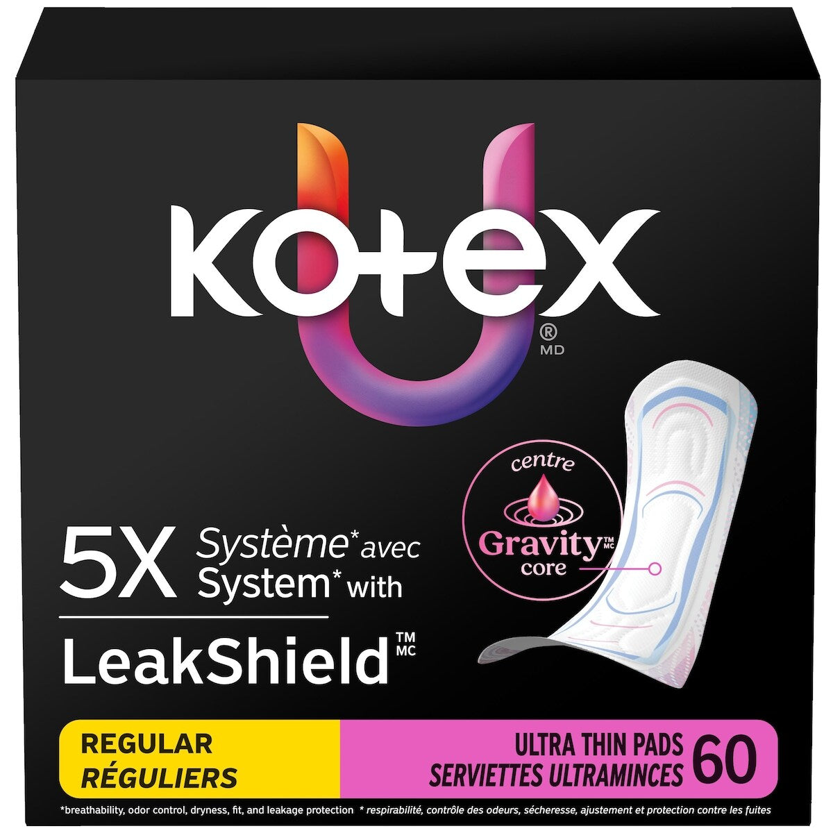 Serviettes ultraminces , absorption régulière