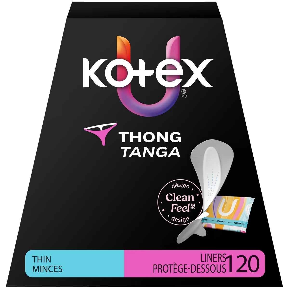 Protège-dessous tanga pour le quotidien emballés , absorption légère, longueur régulière