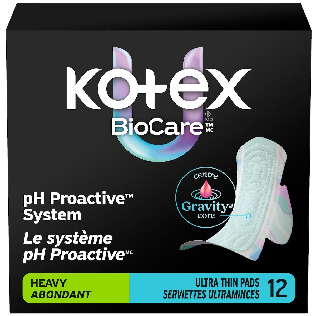 Serviettes ultraminces  BioCare avec ailes, absorption élevée