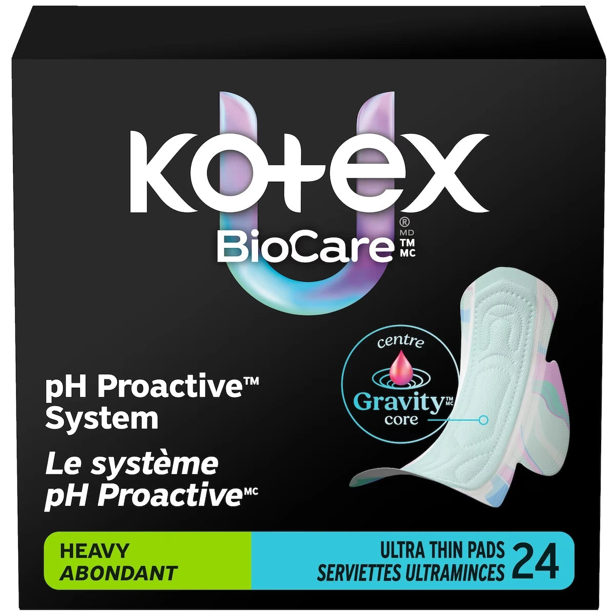 Serviettes ultraminces  BioCare avec ailes, absorption élevée